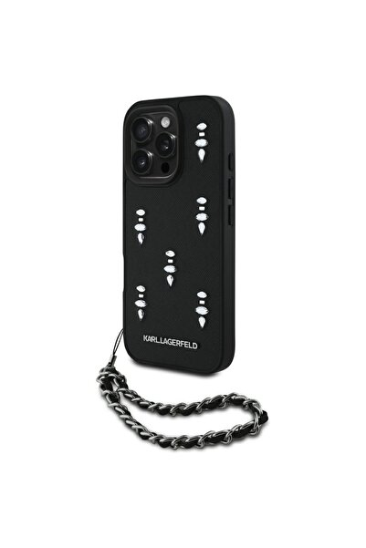 Karl Lagerfeld Husa originala iPhone 16 Pro Karl Lagerfeld Saffiano, negru, C...