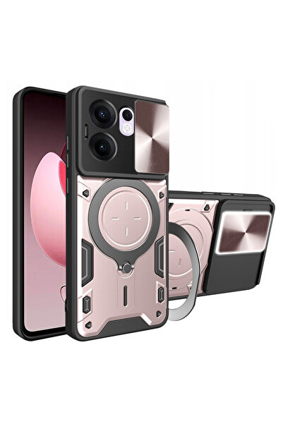 Techsuit Husa Oppo Reno13 F 4G CamGuard Pro, roz auriu