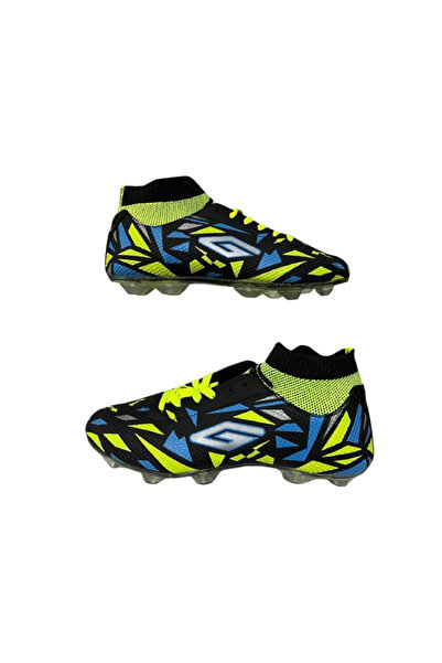 Dugana Pantofi de fotbal cu ghete pentru teren de gazon cu șosete înalte