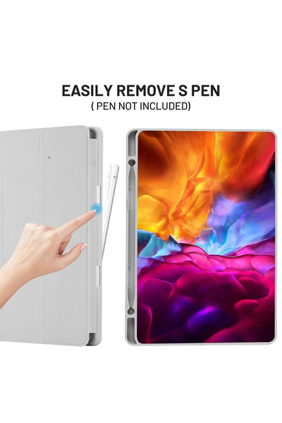 Techsuit Husa Samsung Galaxy Tab S6 Lite 10.4 P610P615 Flex Trifold Pen, gri