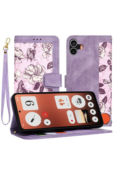 Techsuit Husa personalizata fete Nothing CMF Phone 1 FlipCraft, mov