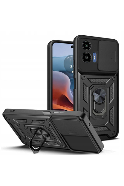 Techsuit Husa Motorola Moto G34 protectie camera CamShield Series, negru