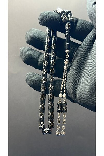 pusula tesbih GÜMÜŞ ÇAKIM KESME SIKMA KEHRİBAR