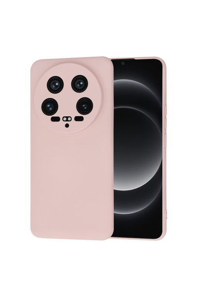 Techsuit Husa silicon Xiaomi 14 Ultra SoftFlex, roz pudra