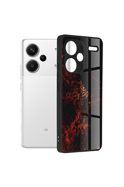 Techsuit Husa Xiaomi Redmi Note 13 Pro+ 5G Glaze, Red Nebula