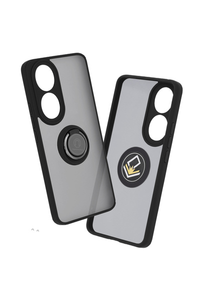 Techsuit Husa Honor 90 Glinth cu inel suport stand magnetic, negru