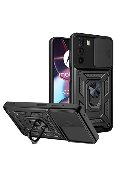 Techsuit Husa Motorola Edge 30 protectie camera CamShield Series, negru