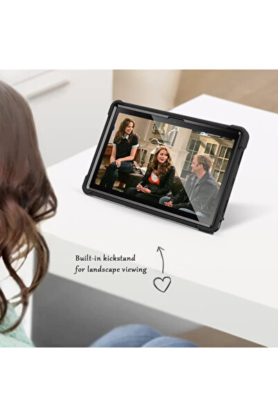 Techsuit [Pachet 360°] Husa + folie sticla Samsung Galaxy Tab A8 10.5 (2021) Rugged TabShell, negru