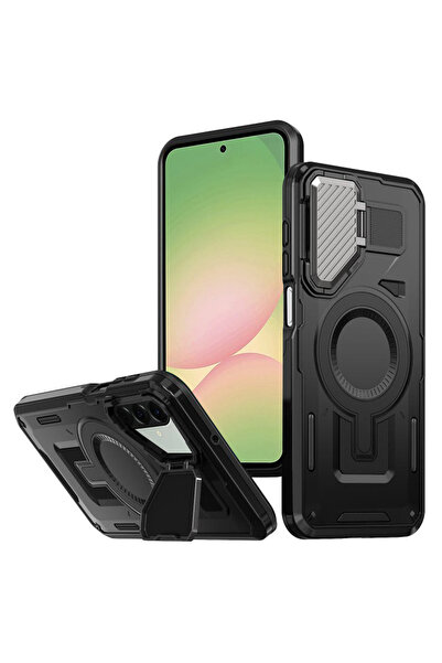 Techsuit Husa Samsung Galaxy A56 5G protectie camera CamVault MagSafe, negru