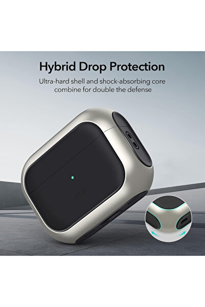 ESR Husa Apple AirPods 4 Orbit Hybrid HaloLock, negru