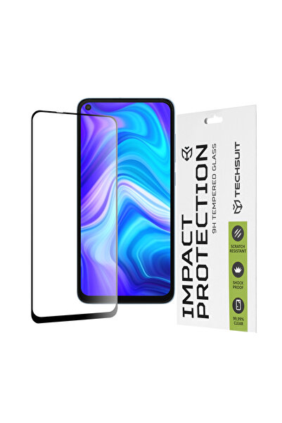 Techsuit Folie sticla Xiaomi Redmi Note 9 111D Full Glue Full Cover, negru