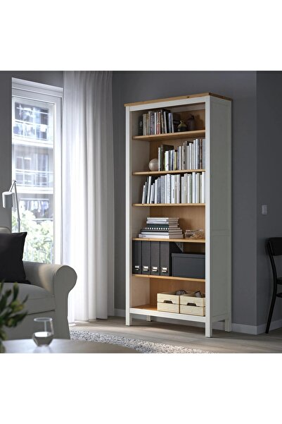 UZUNKAYA HOME HEMNES kitaplık, venge-kahverengi, 90x197 cm