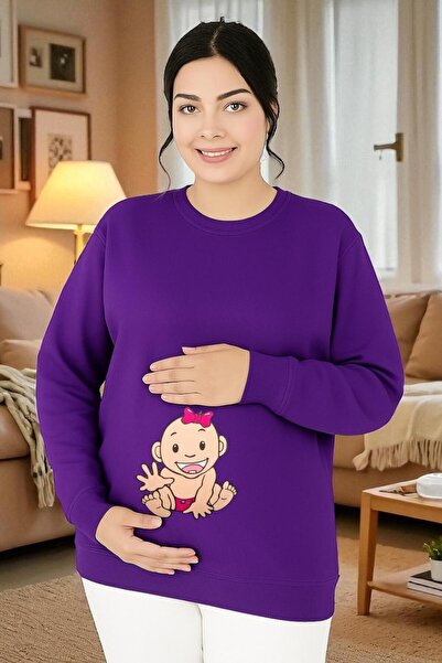 E-ROMA SWEATSHIRT DE MATERNITATE IMPRIMAT