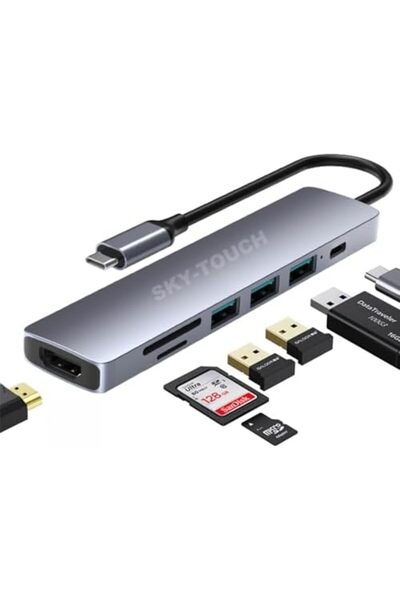 SKY TOUCH SKY-TOUCH 7 in 1 USB C Hub Multiport Type-C Adapter