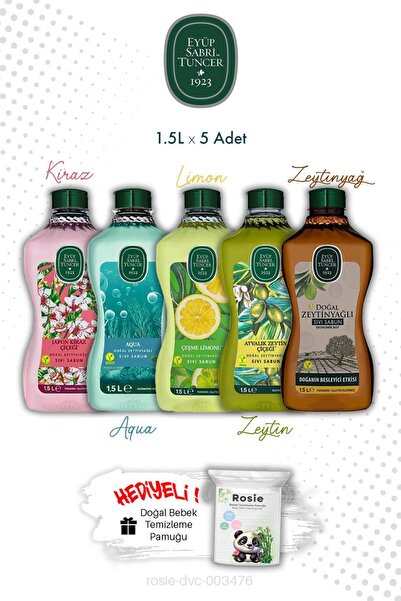 Eyüp Sabri Tuncer Set of 5 Mediterranean Breeze Liquid Soaps Eyüp Sabri Tunce...