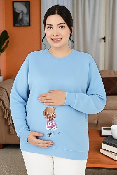 E-ROMA BASKILI HAMİLE SWEATSHIRT