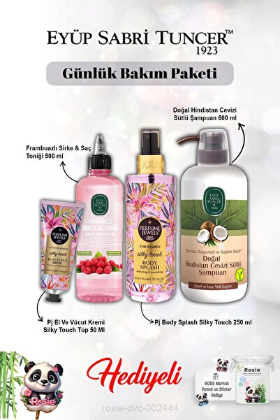 Eyüp Sabri Tuncer Hindistan Cevizi Şampuan, Frambuaz Tonik, Vücut Spreyi Spla...