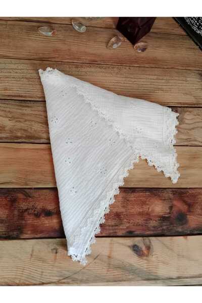 Mufincollection Embroidered Muslin Fabric Children's Bandana |   60X30 cm |   Soft and Breathable