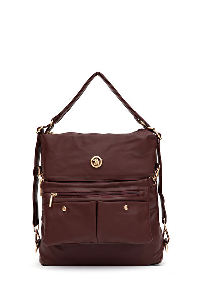 U.S. Polo Assn. Kadın Bordo Yumuşak Sırt Ve Kol Çantası 50317804-VR014