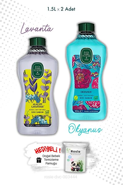 Eyüp Sabri Tuncer 1.5L Liquid Soap Ocean and Alacati Lavender and Rosie