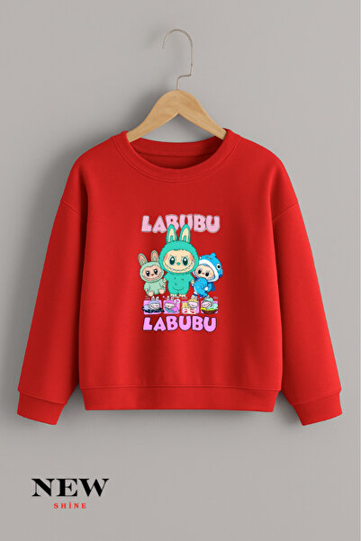 New Shine Hanorac unisex pentru copii cu imprimeu Labubu