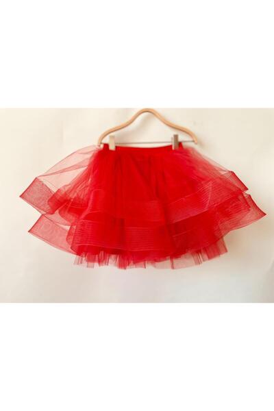 Gala katkatlı kız çocuk tütülü etek