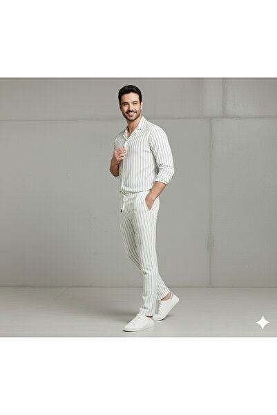 dwnwear Trend Men's Crepe Fabric Shirt Pants Set |   Seasonal & Comfortable |   Modern