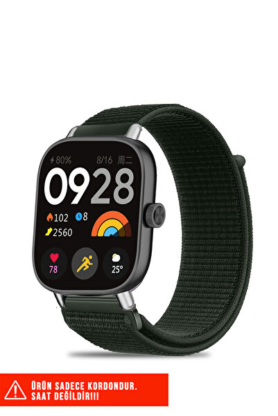 Nezih Case Redmi Watch 4 / Redmi Watch 5 Compatible Mesh Sports Velcro Practical Nylon Strap 20mm