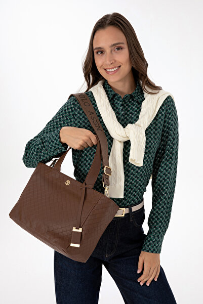 U.S. Polo Assn. Kadın Kahverengi Kol Çantası 50317799-VR002