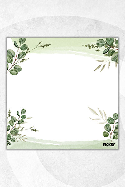 Ficksy مفكرة زهور - مقاس 9*9 سم - 50 ورقة - مفكرة - مذكرة - ورق ملاحظات - قائمة المهام - دفتر ملاحظات