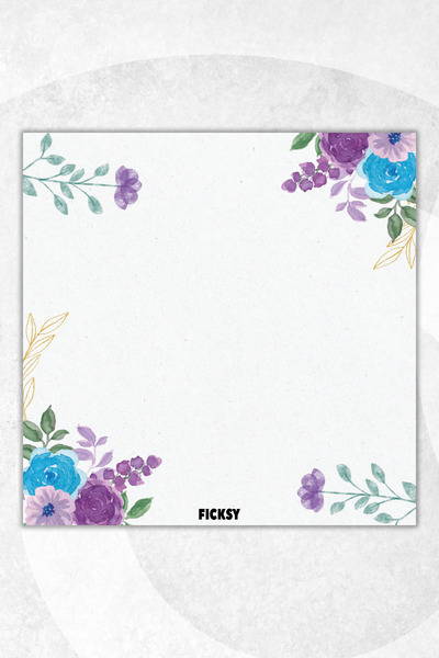 Ficksy Flower Memo Pad - 9*9 cm Size - 50 Sheets - Notepad - Memopad - Note Paper - to Do List - Notebook