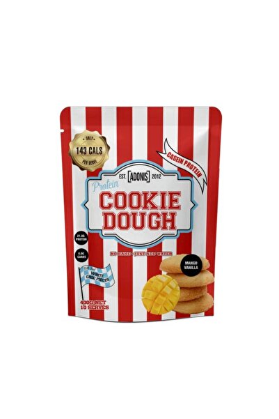 Adonis Gear عجينة كوكيز البروتين، مانجو فانيليا، 400 غرام، بروتين: 21.5 غرام