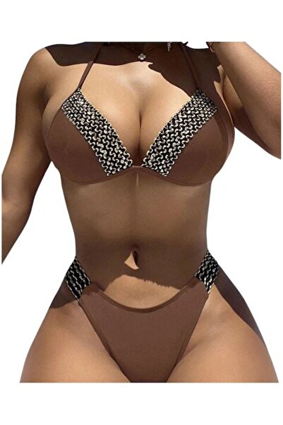 Mixbo Mixbo Swimsuit, Two Pieces, Brown Vibes, size L