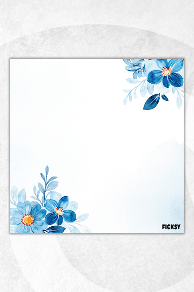 Ficksy Flower Memo Pad - 9*9 cm Size - 50 Sheets - Notepad - Memopad - Note Paper - to Do List - Notebook