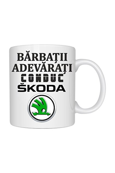 T&M Personalizare Cană personalizată „Bărbați adevărați conduc SKODA”, Auto, ...