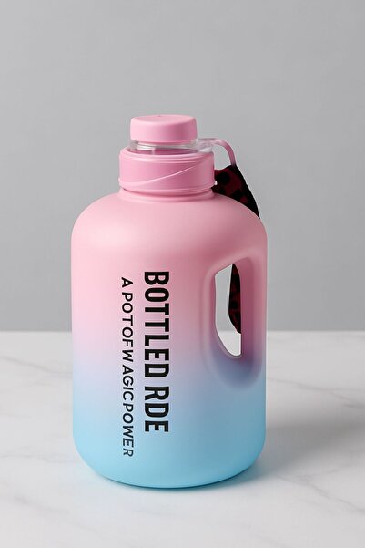 YzHome Luxury Motivation Colorful Acrylic Flask with Hanger Bottle Model Water Bottle Model 1000ml