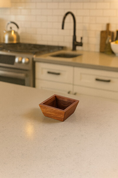 Çavdar Group Akasya Lüx Çerezlik 8 cm Mini Akasya Çerez Tabağı Kare Kase