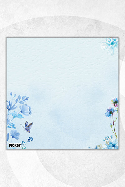 Ficksy Flower Memo Pad - 9*9 cm Size - 50 Sheets - Notepad - Memopad - Note Paper - to Do List - Notebook
