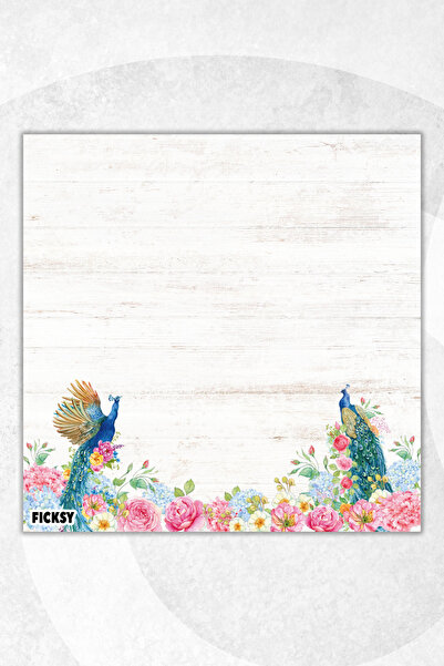 Ficksy Flower Memo Pad - 9*9 cm Size - 50 Sheets - Notepad - Memopad - Note Paper - to Do List - Notebook
