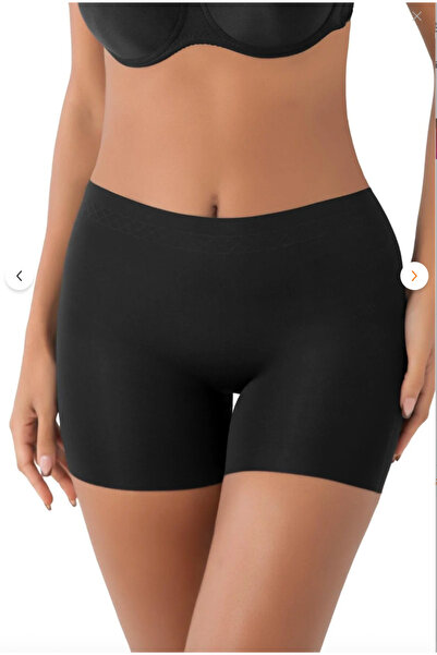 5.MEVSİM Seamless Women's Laser Cut Extra High Waist Boxer and Shaper Panty 2-Pack