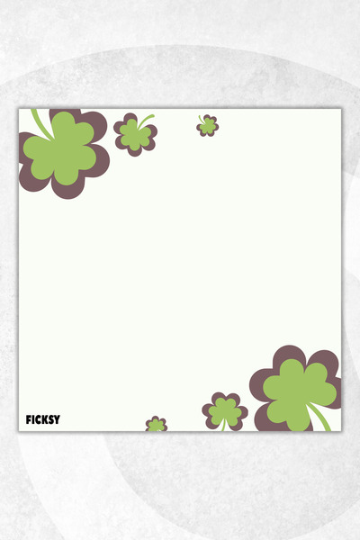 Ficksy Flower Memo Pad - 9*9 cm Size - 50 Sheets - Notepad - Memopad - Note Paper - to Do List - Notebook