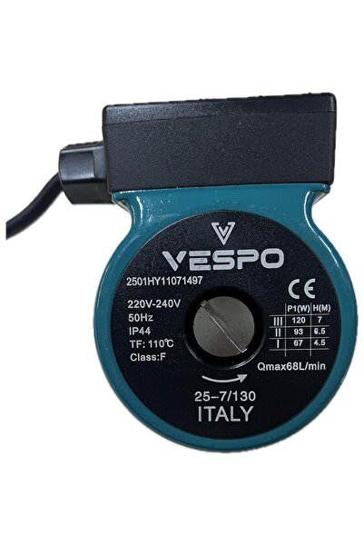 Vespo 25-7/130 Sıcak Su Sirkülasyon Pompası REKORLAR DAHİL Kombi -Kazan-Boyle...