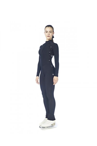 sagester 603 بدلة رياضية سوداء من الألياف الدقيقة للتزلج على الجليد