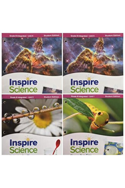 McDog مجموعة Inspire Science، الصف الثامن - إصدار الطالب المطبوع (الوحدات من ...