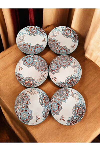 OEM Set 6 farfurii ceramice mandala
