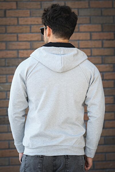 Oksit Φούτερ Chev Micro Interlock με όρθιο γιακά και φερμουάρ