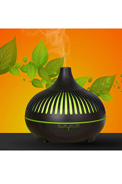Bood Technology Hava Nemlendirici Buhar Makinesi Vazo 7 Renk Led Lamba Işıklı...