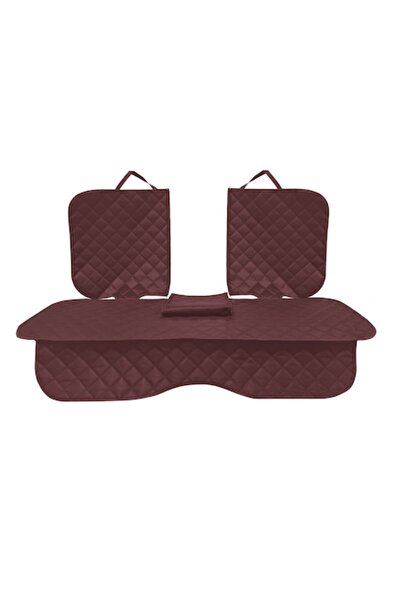 Metru Patrat Husă de scaun auto căptușită, cu decupaj pentru cotieră, vișinie, impermeabilă, lavabilă