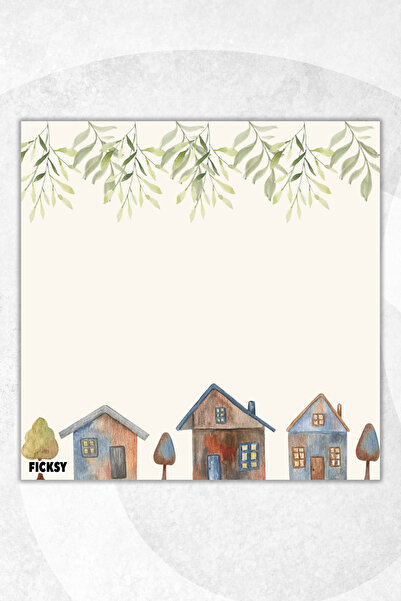 Ficksy Flower Memo Pad - 9*9 cm Size - 50 Sheets - Notepad - Memopad - Note Paper - to Do List - Notebook