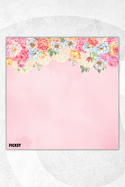 Ficksy Flower Memo Pad - 9*9 cm Size - 50 Sheets - Notepad - Memopad - Note Paper - to Do List - Notebook